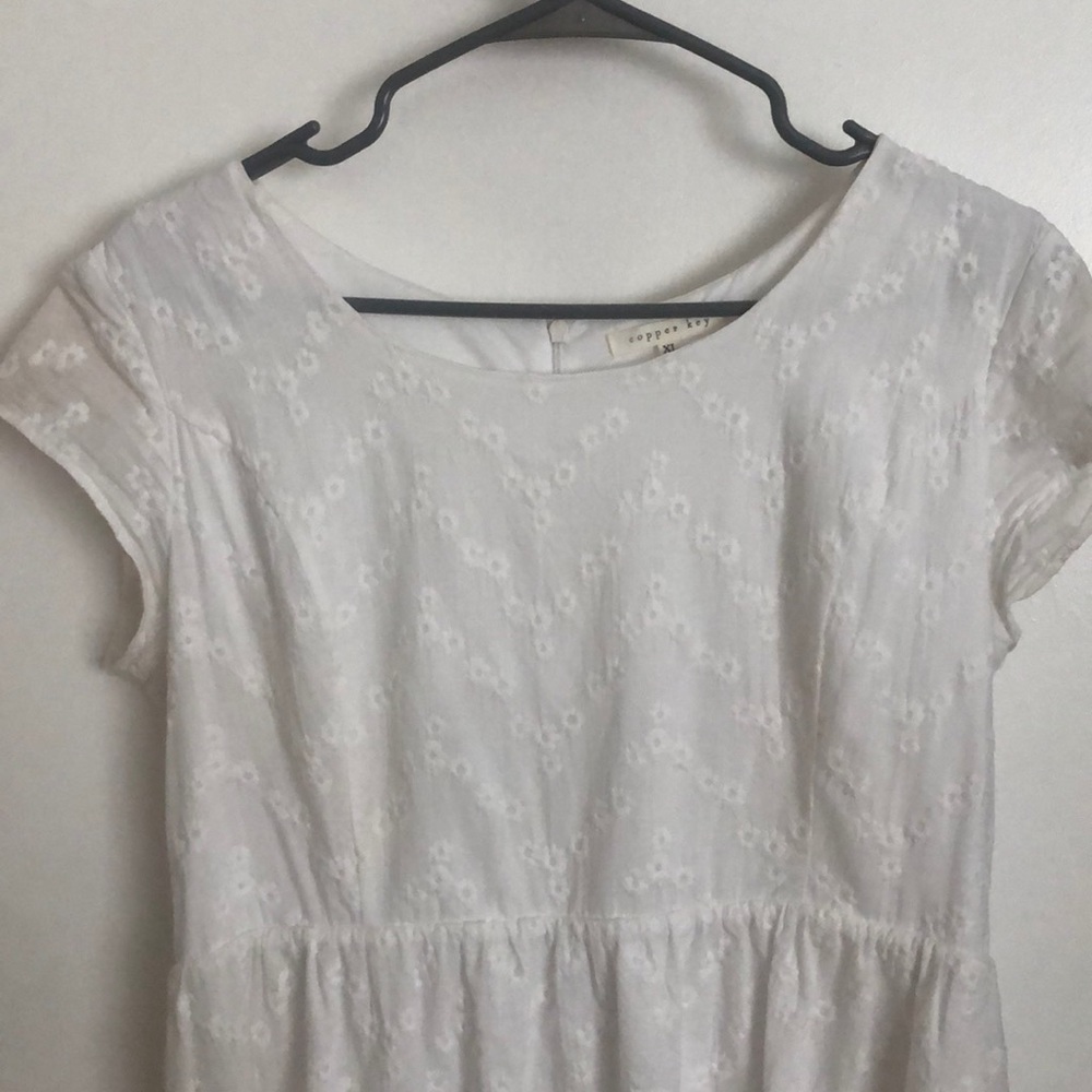 White Embroidered Sundress